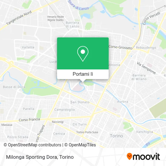 Mappa Milonga Sporting Dora