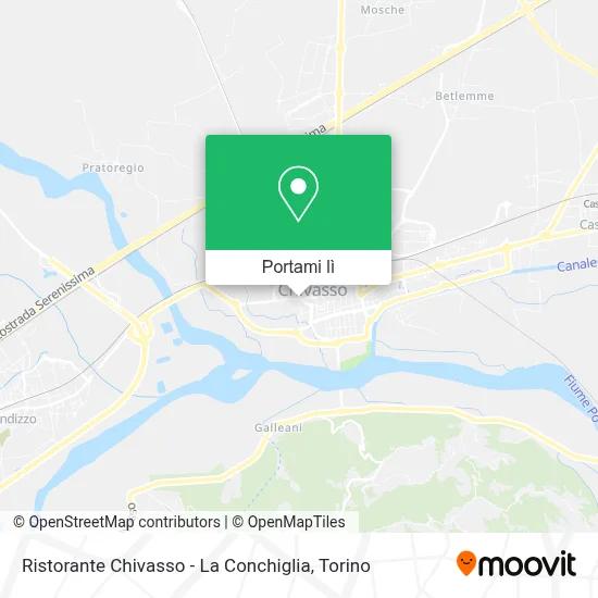 Mappa Ristorante Chivasso - La Conchiglia