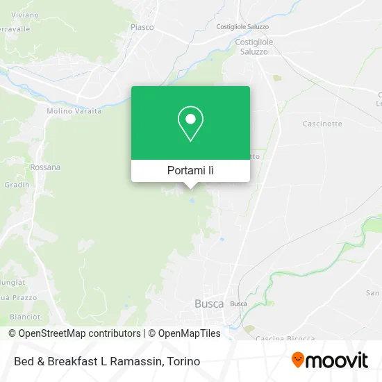 Mappa Bed & Breakfast L Ramassin