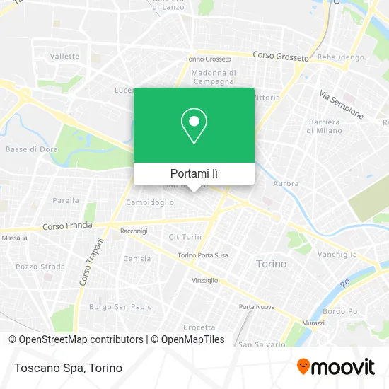 Mappa Toscano Spa
