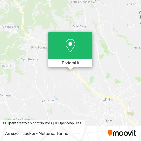 Mappa Amazon Locker - Nettuno