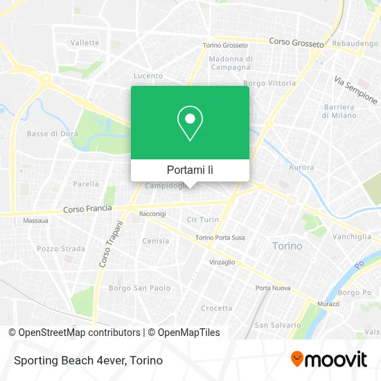 Mappa Sporting Beach 4ever