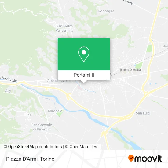 Mappa Piazza D'Armi