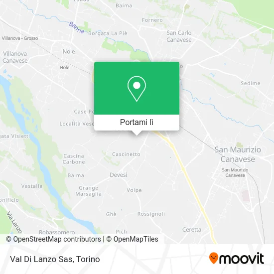 Mappa Val Di Lanzo Sas