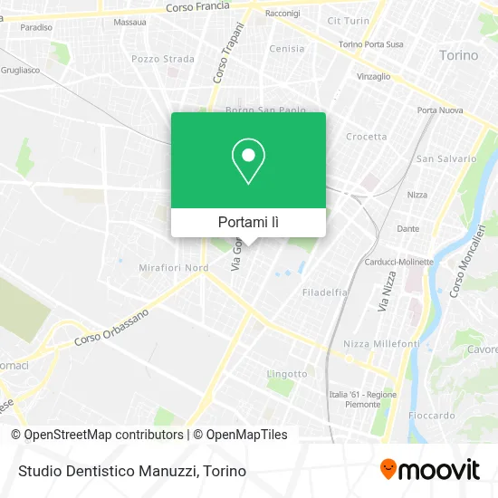 Mappa Studio Dentistico Manuzzi