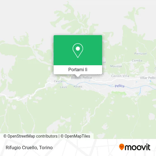 Mappa Rifugio Cruello