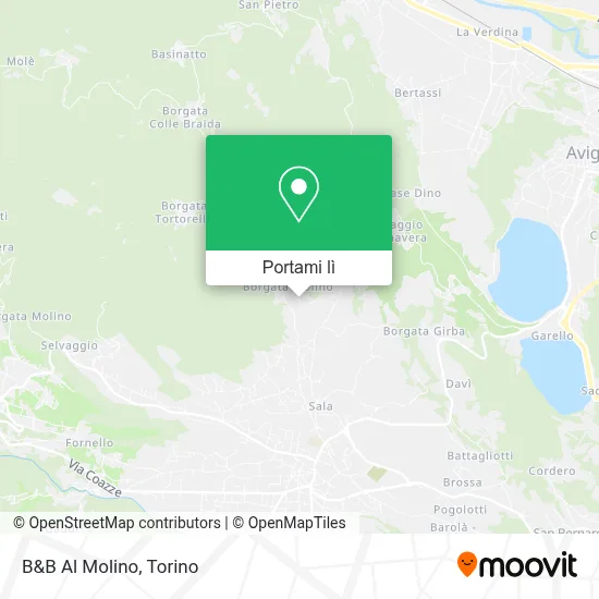 Mappa B&B Al Molino