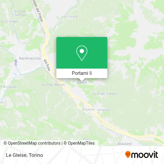 Mappa Le Gleise