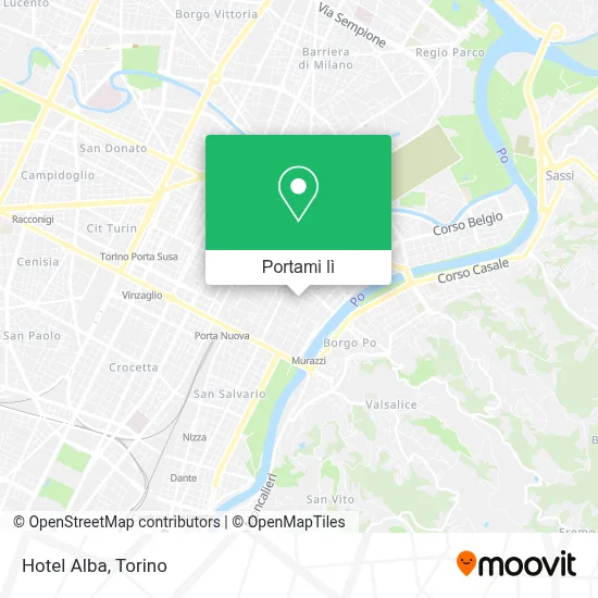 Mappa Hotel Alba