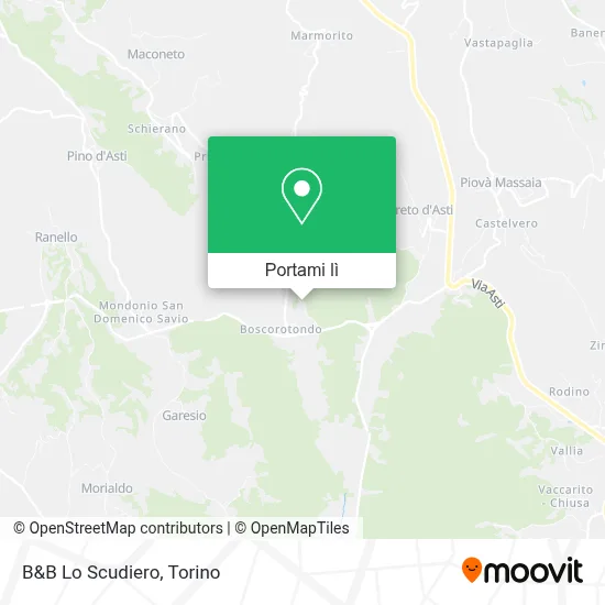 Mappa B&B Lo Scudiero