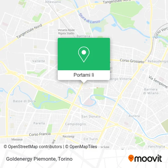 Mappa Goldenergy Piemonte