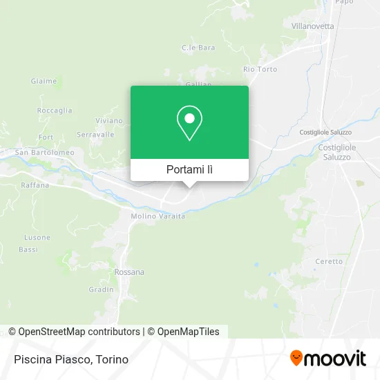 Mappa Piscina Piasco