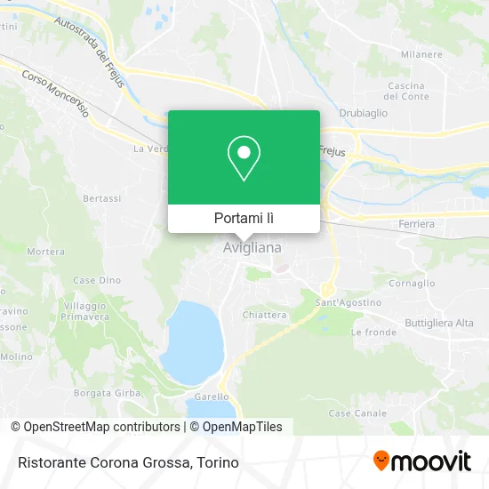 Mappa Ristorante Corona Grossa