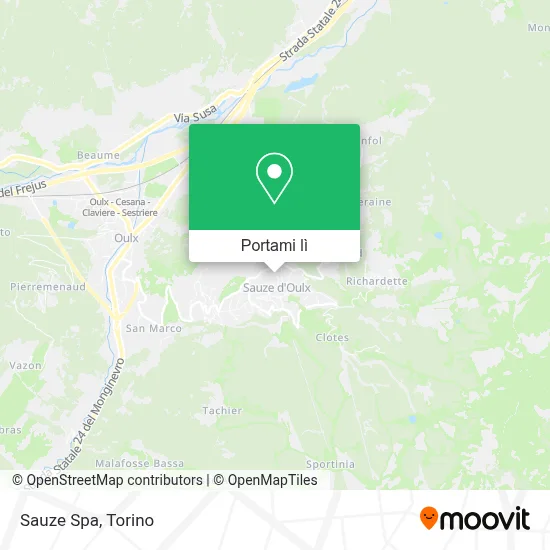 Mappa Sauze Spa