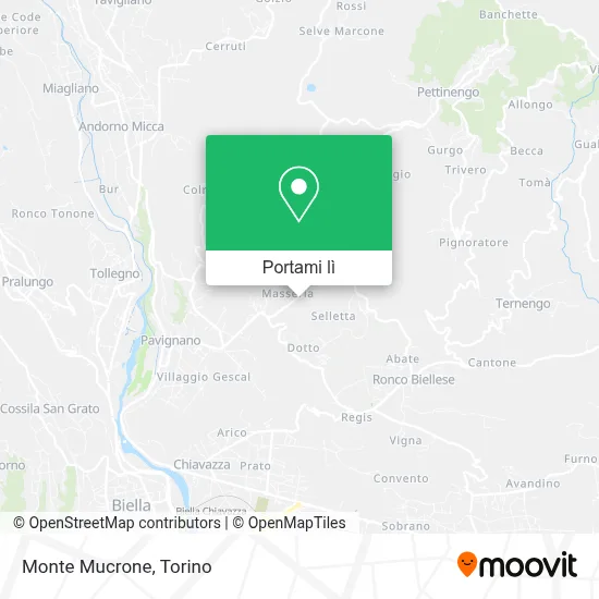 Mappa Monte Mucrone