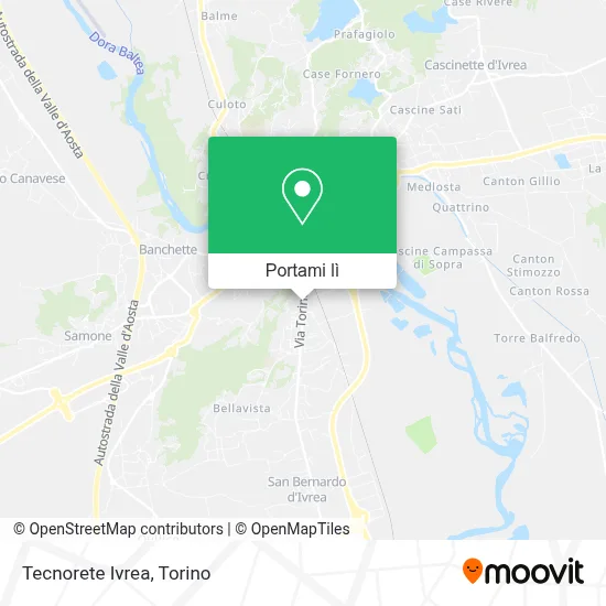 Mappa Tecnorete Ivrea