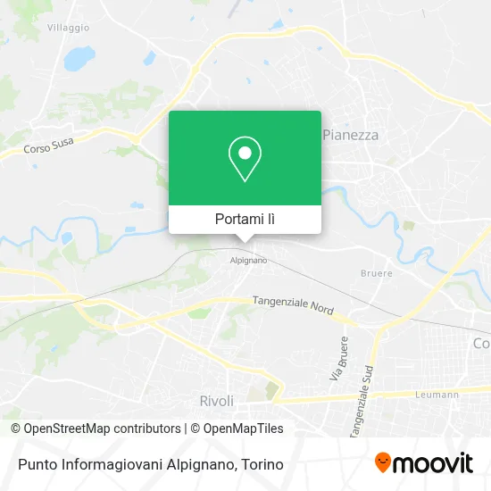 Mappa Punto Informagiovani Alpignano