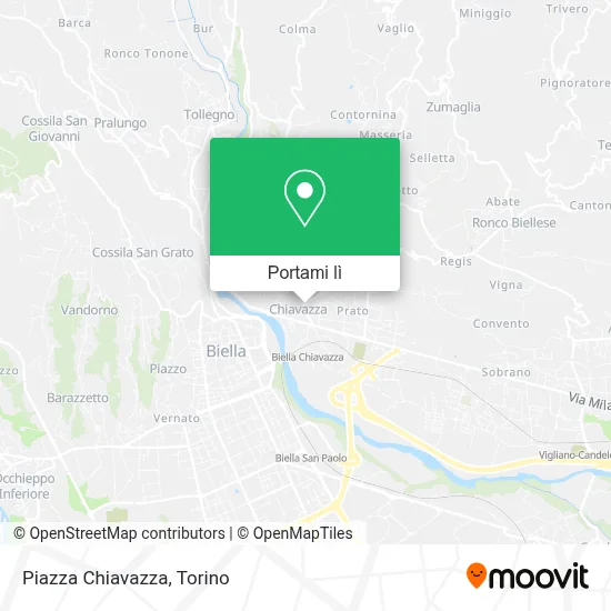 Mappa Piazza Chiavazza