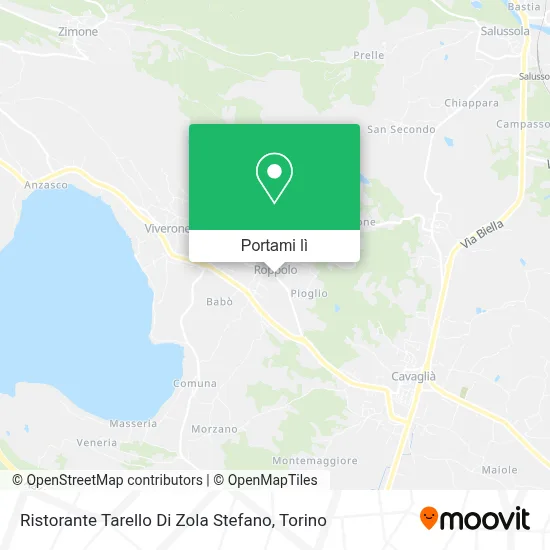 Mappa Ristorante Tarello Di Zola Stefano