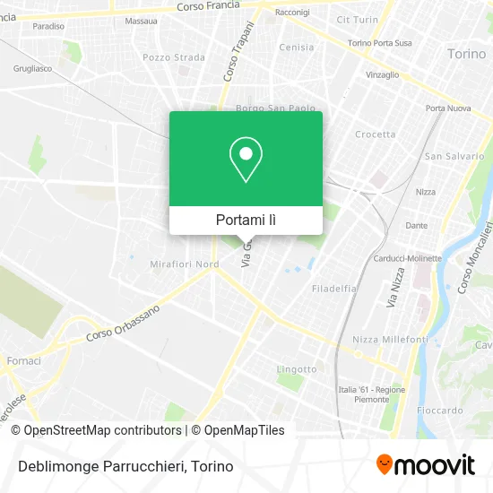 Mappa Deblimonge Parrucchieri