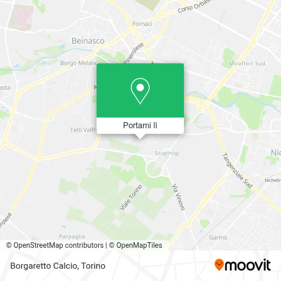 Mappa Borgaretto Calcio