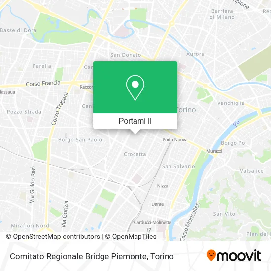 Mappa Comitato Regionale Bridge Piemonte