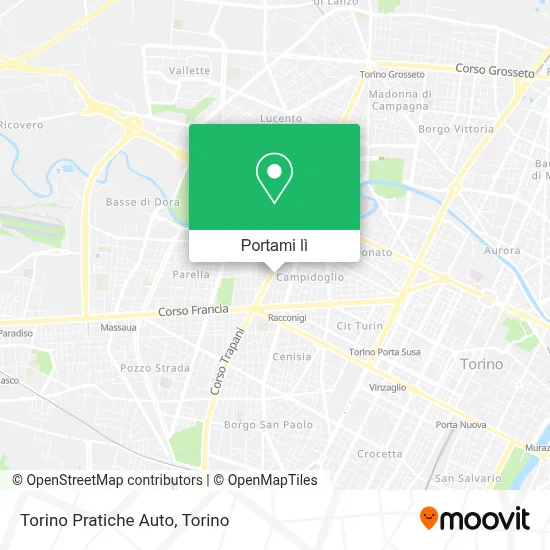 Mappa Torino Pratiche Auto