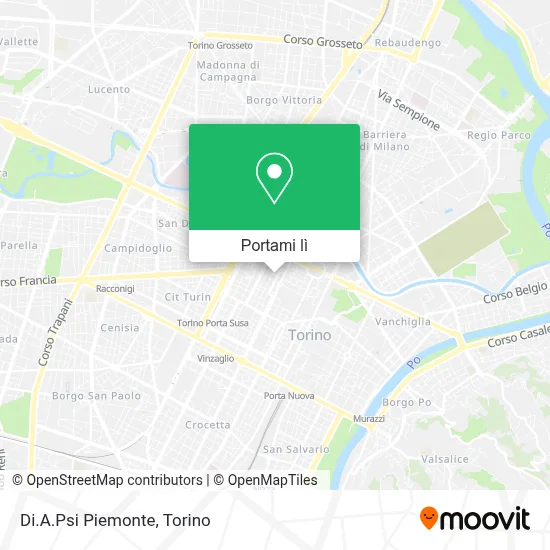 Mappa Di.A.Psi Piemonte