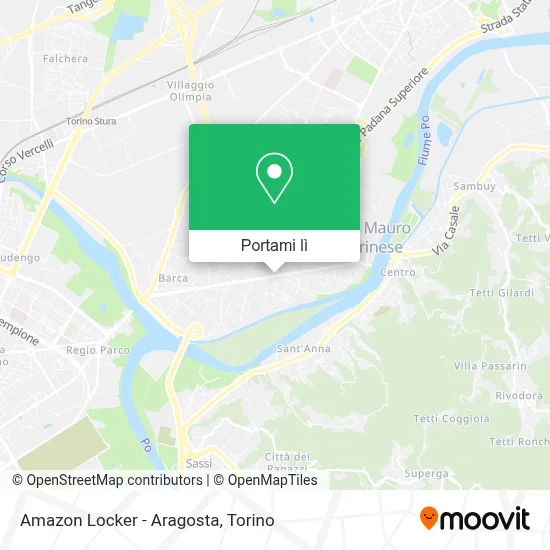 Mappa Amazon Locker - Aragosta