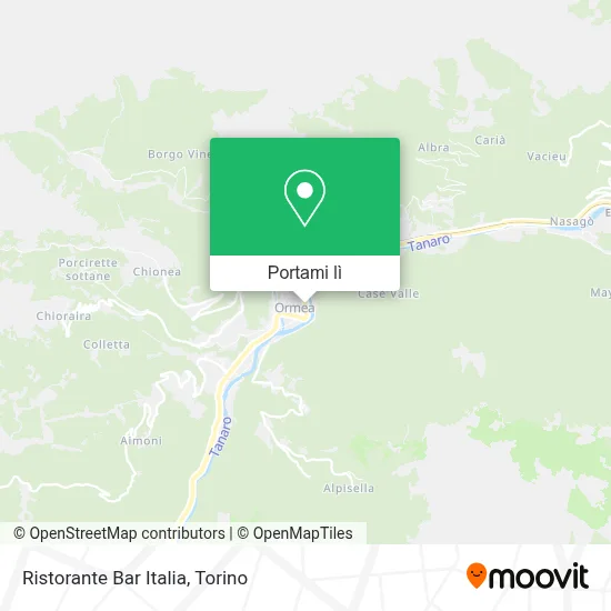 Mappa Ristorante Bar Italia