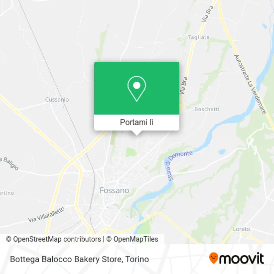Mappa Bottega Balocco Bakery Store