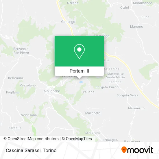 Mappa Cascina Sarassi