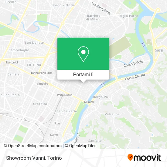 Mappa Showroom Vanni