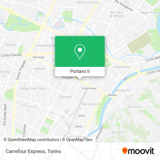 Mappa Carrefour Express