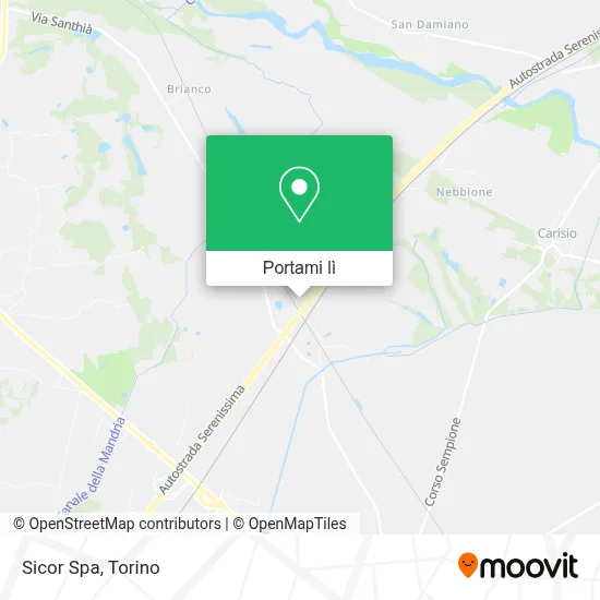 Mappa Sicor Spa