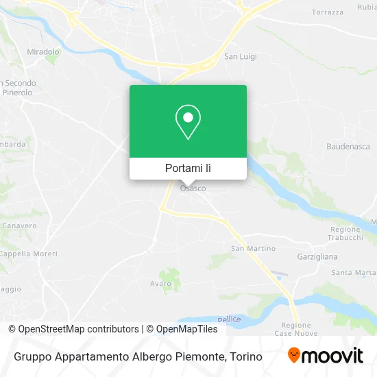 Mappa Gruppo Appartamento Albergo Piemonte