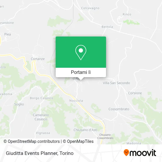 Mappa Giuditta Events Planner