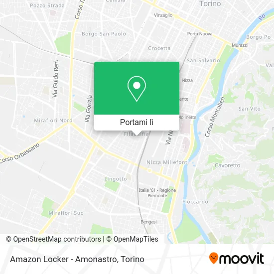 Mappa Amazon Locker - Amonastro
