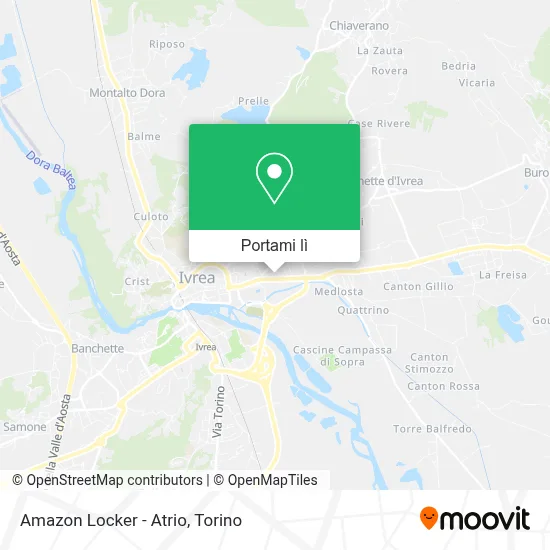 Mappa Amazon Locker - Atrio