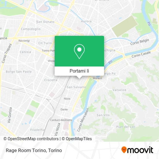 Mappa Rage Room Torino