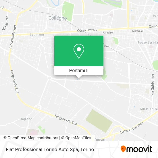 Mappa Fiat Professional Torino Auto Spa