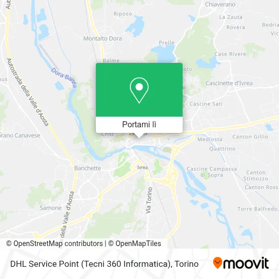 Mappa DHL Service Point (Tecni 360 Informatica)