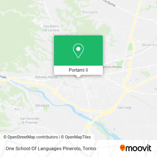Mappa One School Of Languages Pinerolo