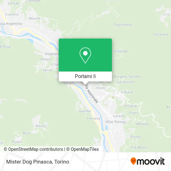 Mappa Mister Dog Pinasca