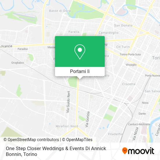 Mappa One Step Closer Weddings & Events Di Annick Bonnin
