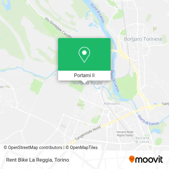 Mappa Rent Bike La Reggia