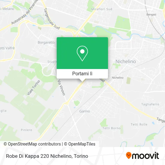 Mappa Robe Di Kappa 220 Nichelino