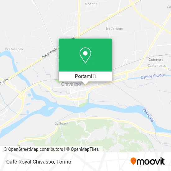 Mappa Cafè Royal Chivasso