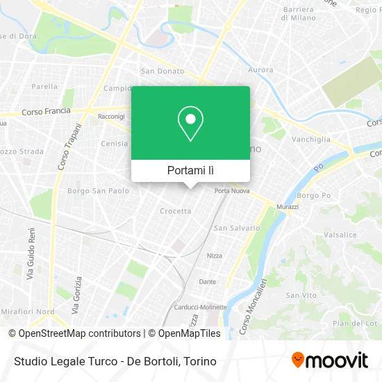Mappa Studio Legale Turco - De Bortoli