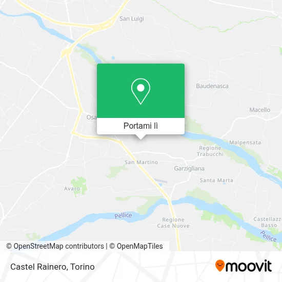 Mappa Castel Rainero